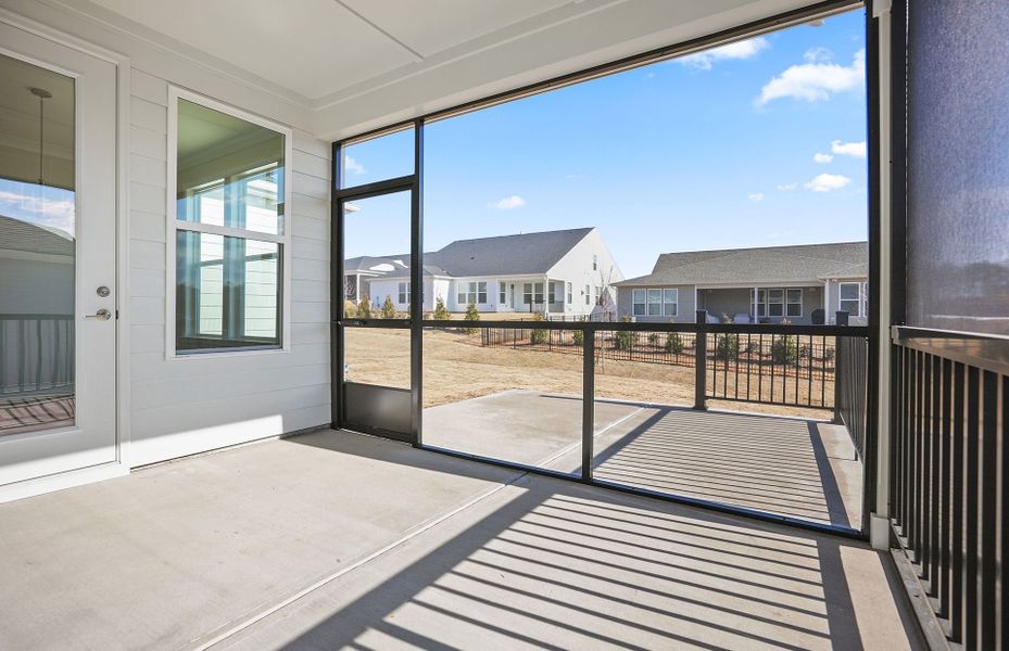 Exterior details and patio area of a home in Carolina Riverside, Belmont (Image 20).