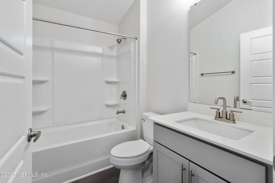 Furnished interior view inside a new home in Shadow Crest at Rolling Hills, Green Cove Springs (Image 7). Furnished interior view inside a new home in Shadow Crest at Rolling Hills, Green Cove Springs (Image 7).