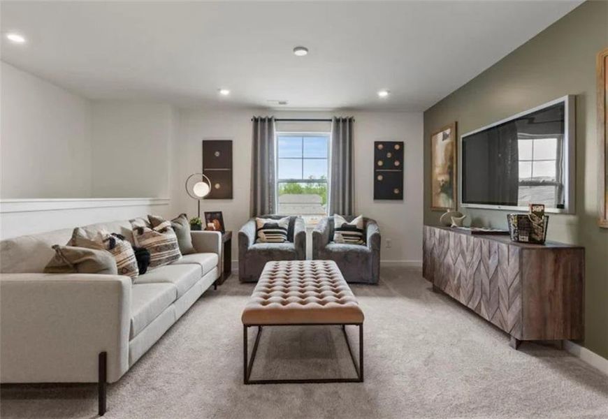 Furnished interior view inside a new home in Reserve at Gum Springs, Jefferson (Image 23).