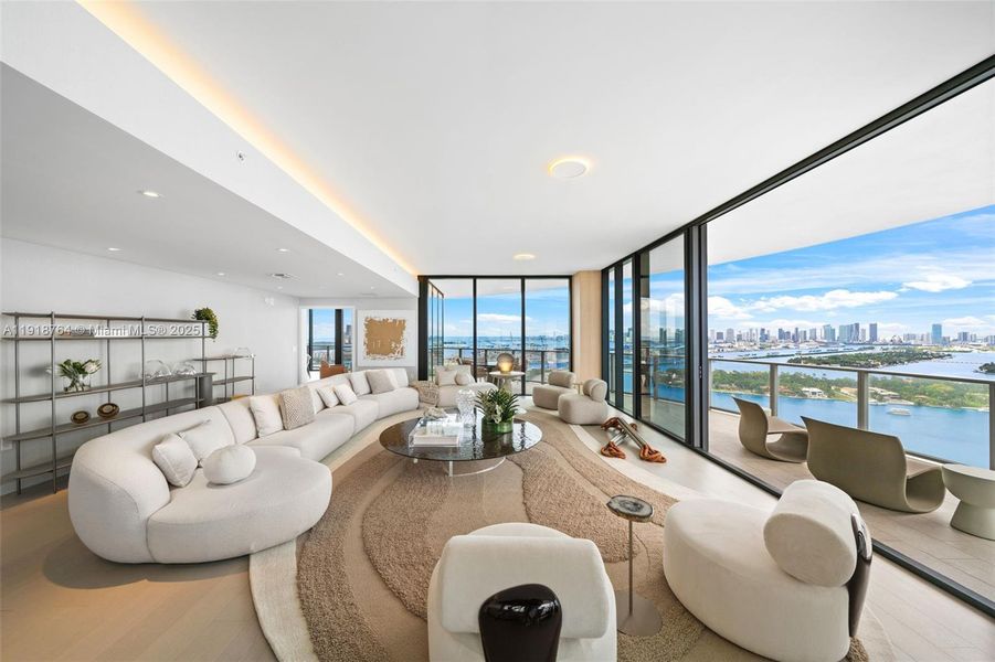 Furnished interior view inside a new home in Five Park, Miami Beach (Image 71). Furnished interior view inside a new home in Five Park, Miami Beach (Image 71).