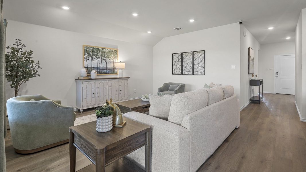 Furnished interior view inside a new home in Stonewyck Farms, Ennis (Image 25).