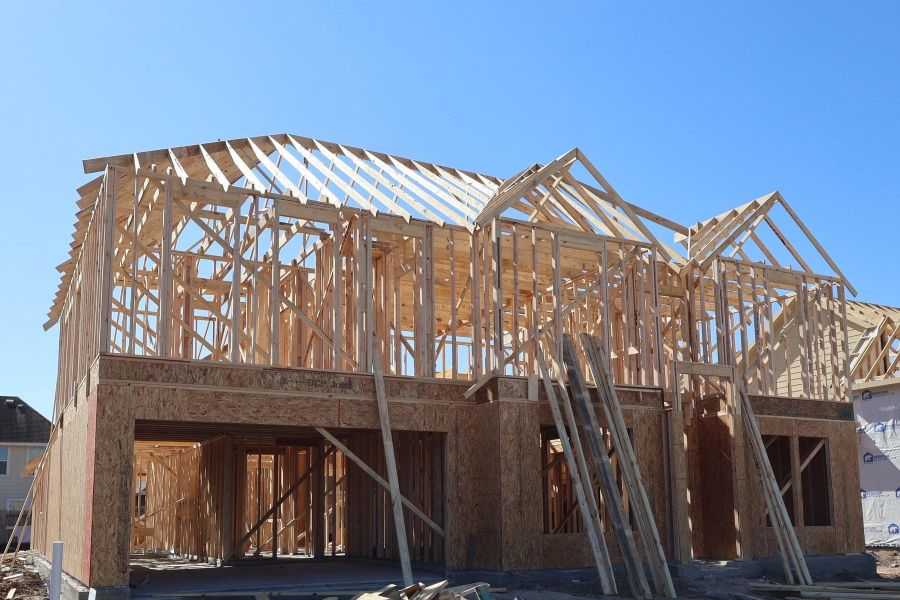 Two story home with 5 beds, 4.5 baths, and 4 car tandem garage