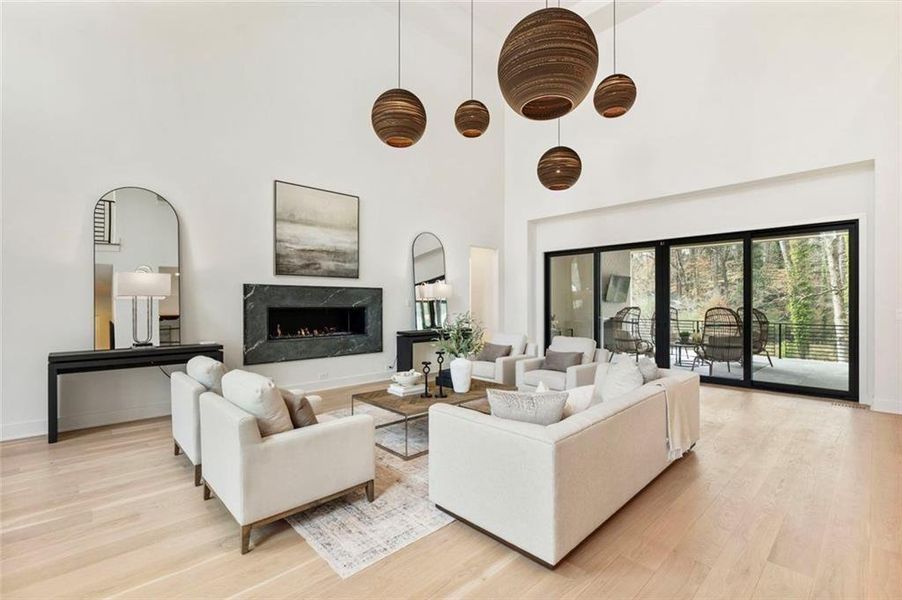 Furnished interior view inside a new home in , Sandy Springs (Image 7). Furnished interior view inside a new home in , Sandy Springs (Image 7).