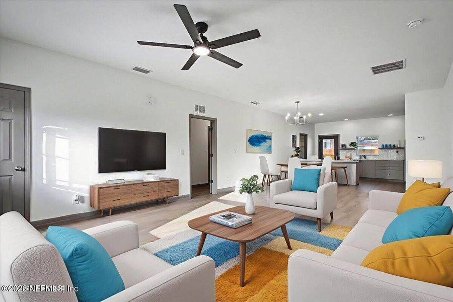 Furnished interior view inside a new home in , Jacksonville (Image 15).