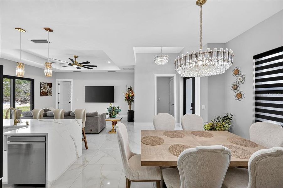 Furnished interior view inside a new home in , Lake Placid (Image 28).