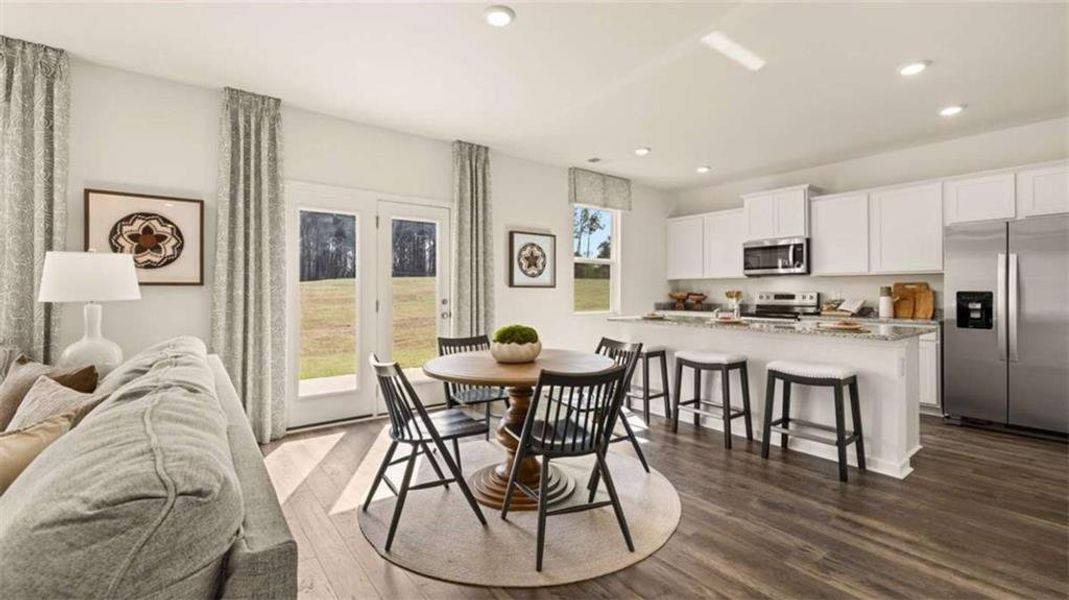 Furnished interior view inside a new home in Oakchase at Hampton, Hampton (Image 35).