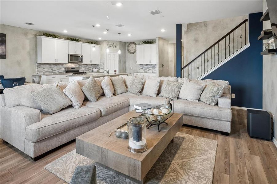 Furnished interior view inside a new home in Whitewing Trails, Princeton (Image 5).