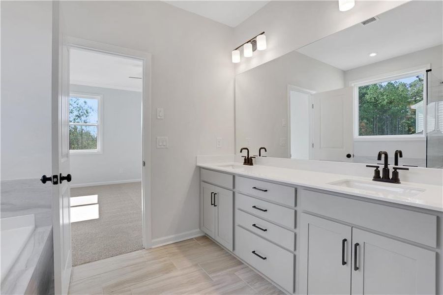 Furnished interior view inside a new home in Hillside Manor, Powder Springs (Image 13).