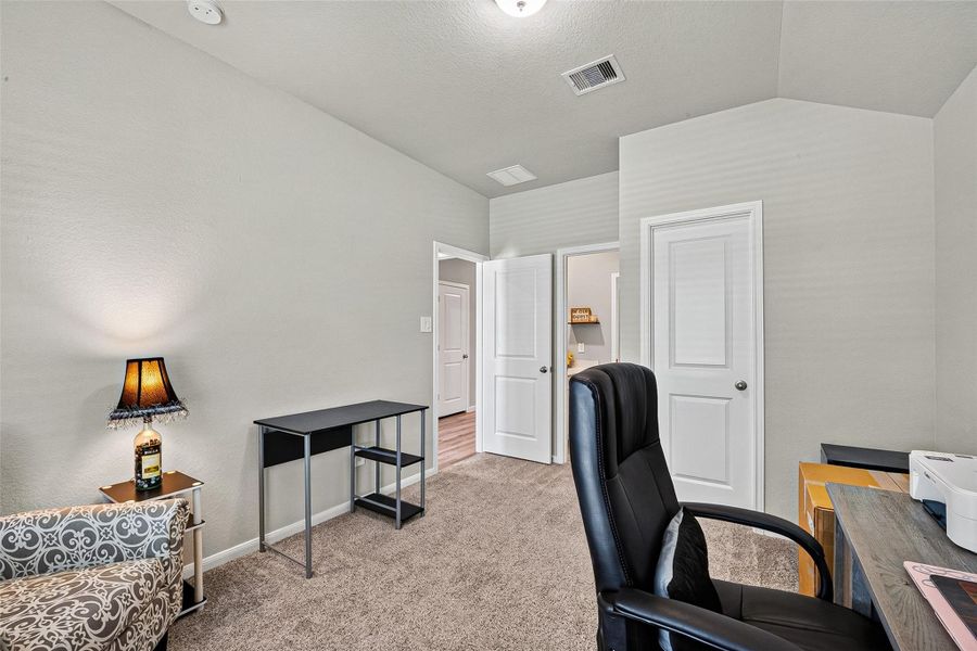 Furnished interior view inside a new home in Sweetgrass Village, Crosby (Image 17).
