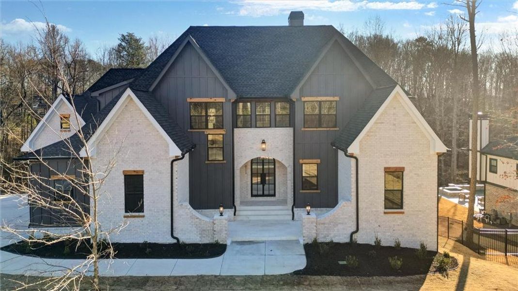Front exterior of a new home in , Gainesville, GA, highlighting curb appeal (Image 33).