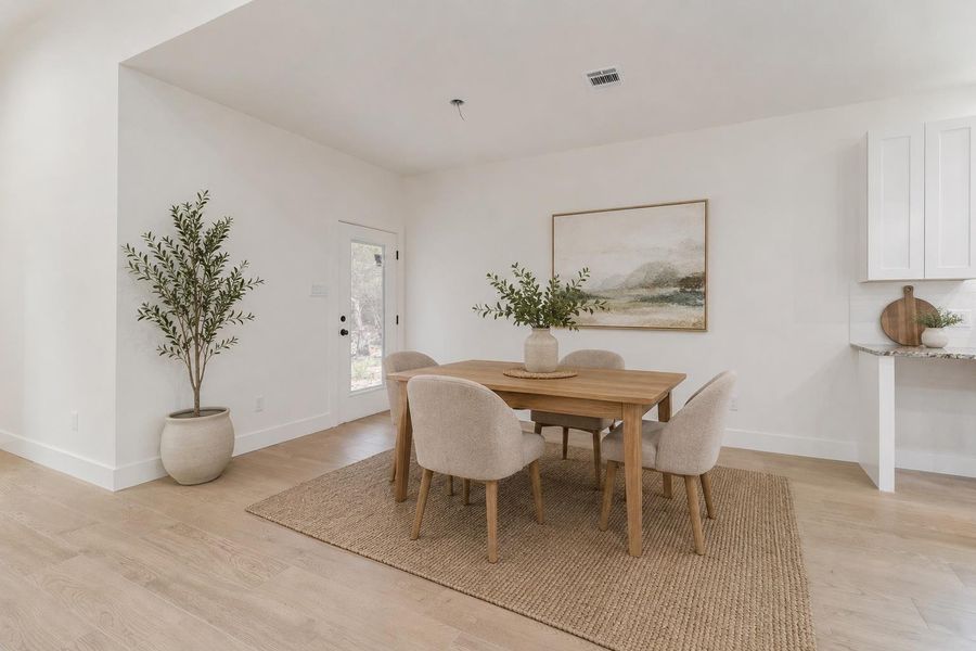 dining area virtually staged dining area virtually staged
