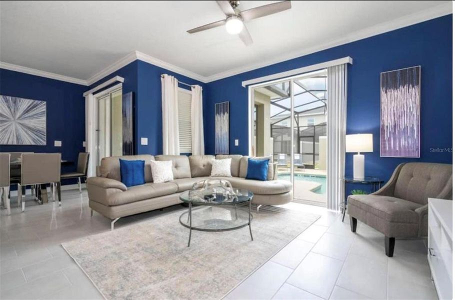 Furnished interior view inside a new home in , Kissimmee (Image 9). Furnished interior view inside a new home in , Kissimmee (Image 9).