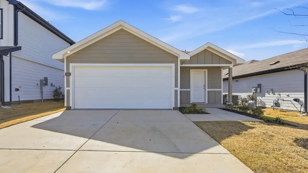 Representative exterior photo of a completed home built from the Caprock by D.R. Horton in Ponder Farms, Ponder, TX (Image 22).