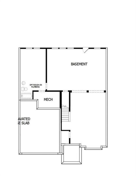2D floor plan layout of this home in Havencroft, Woodstock, GA (Image 4).