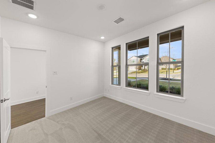 Spacious, unfurnished interior of a new home in Discovery Collection at Painted Tree Village, McKinney (Image 17). Spacious, unfurnished interior of a new home in Discovery Collection at Painted Tree Village, McKinney (Image 17).