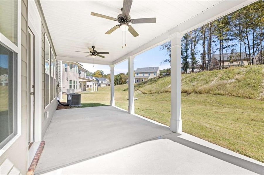 Exterior details and patio area of a home in Water Oak Estates, Lawrenceville (Image 3).