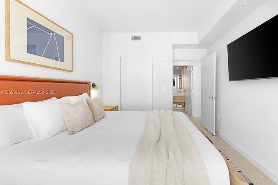 Furnished interior view inside a new home in , Miami (Image 15). Furnished interior view inside a new home in , Miami (Image 15).