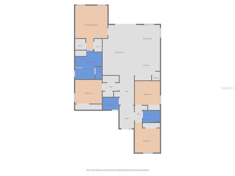 2D floor plan layout of this home in Silverstone North, Palmetto, FL (Image 5).