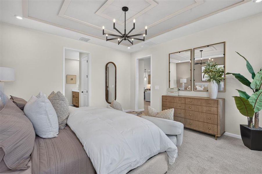 Furnished interior view inside a new home in Pasadena Ridge Master, Dade City (Image 30).