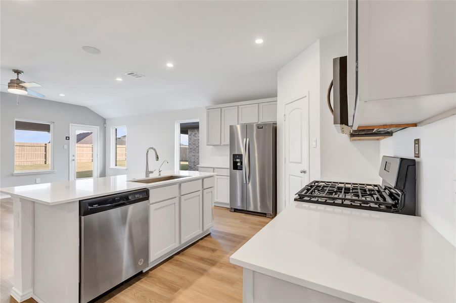 Furnished interior view inside a new home in River Ranch Trails, Dayton (Image 4). Furnished interior view inside a new home in River Ranch Trails, Dayton (Image 4).