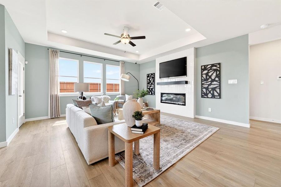 Furnished interior view inside a new home in Parks at Foster Crossing, Anna (Image 16).