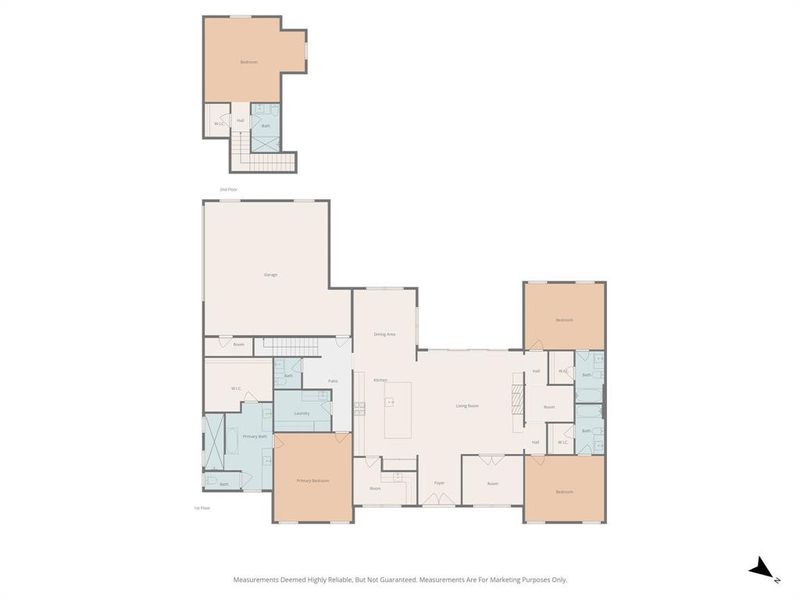 2D floor plan layout of this home in , Fort Worth, TX (Image 5).