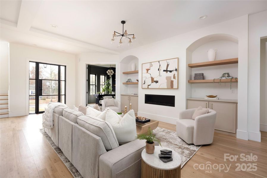 Furnished interior view inside a new home in , Charlotte (Image 39).