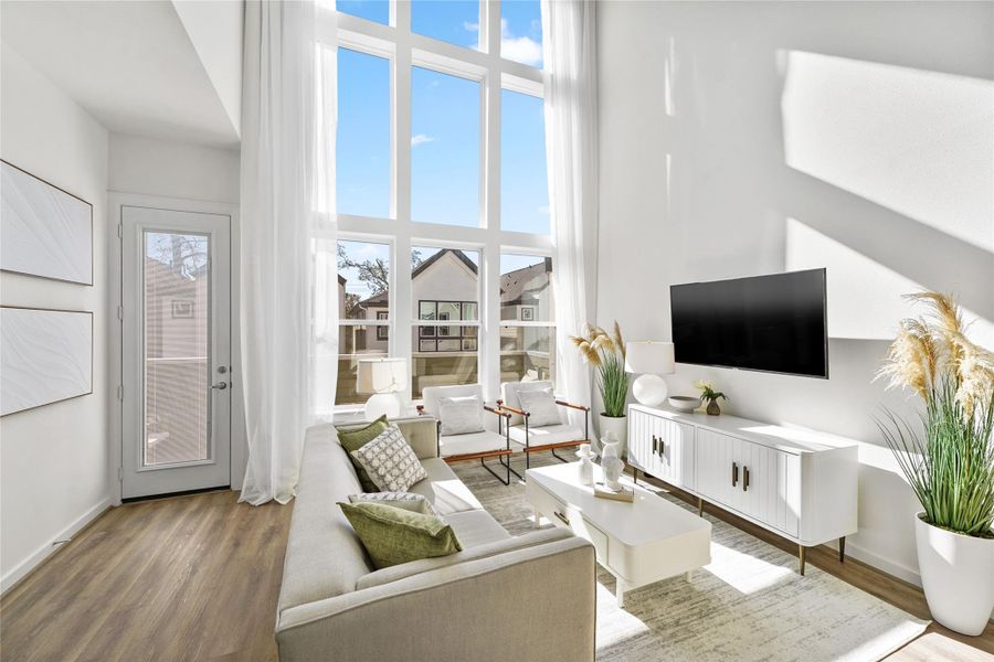 Furnished interior view inside a new home in Uptown District, Houston (Image 11).