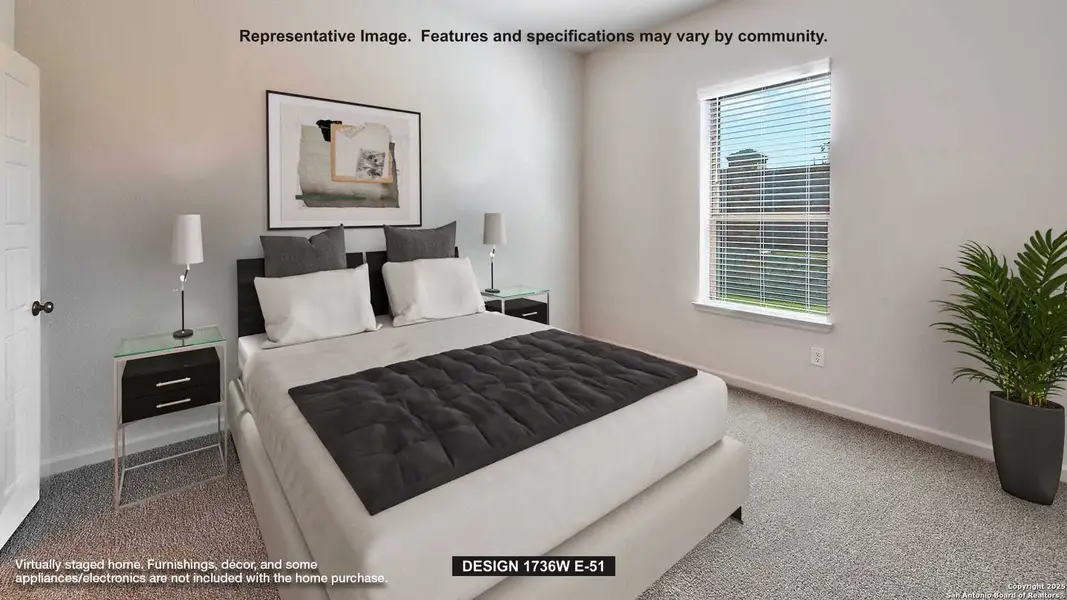 Furnished interior view inside a new home in Ladera 40', San Antonio (Image 5). Furnished interior view inside a new home in Ladera 40', San Antonio (Image 5).