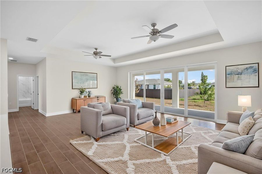Furnished interior view inside a new home in Cape Coral, Cape Coral (Image 6). Furnished interior view inside a new home in Cape Coral, Cape Coral (Image 6).