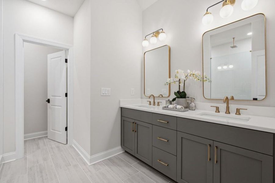 Furnished interior view inside a new home in , Alpharetta (Image 37).