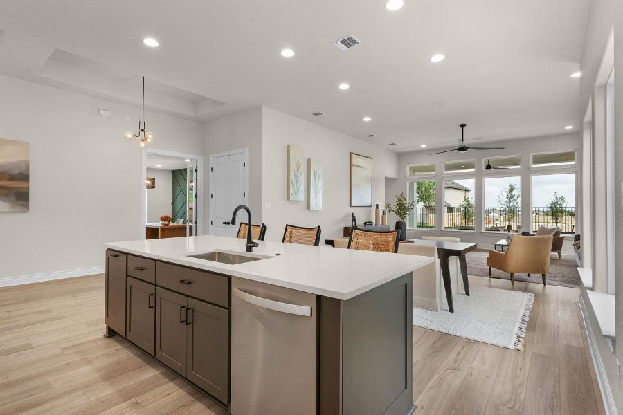 Furnished interior view inside a new home in The Colony- Pine Cove, Bastrop (Image 7).