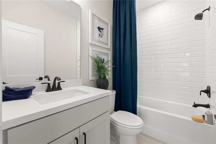 Furnished interior view inside a new home in Hillgrove Preserve, Powder Springs (Image 46).