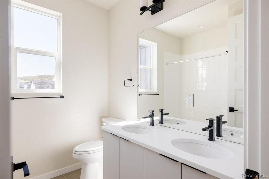 Furnished interior view inside a new home in Lyric at Ridgegate, Lone Tree (Image 33).