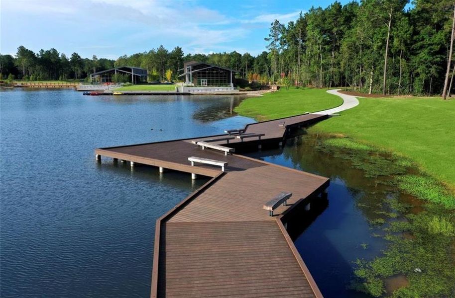 The neighborhood also includes a 5-Acre Lake with paddle boats and meditation garden.