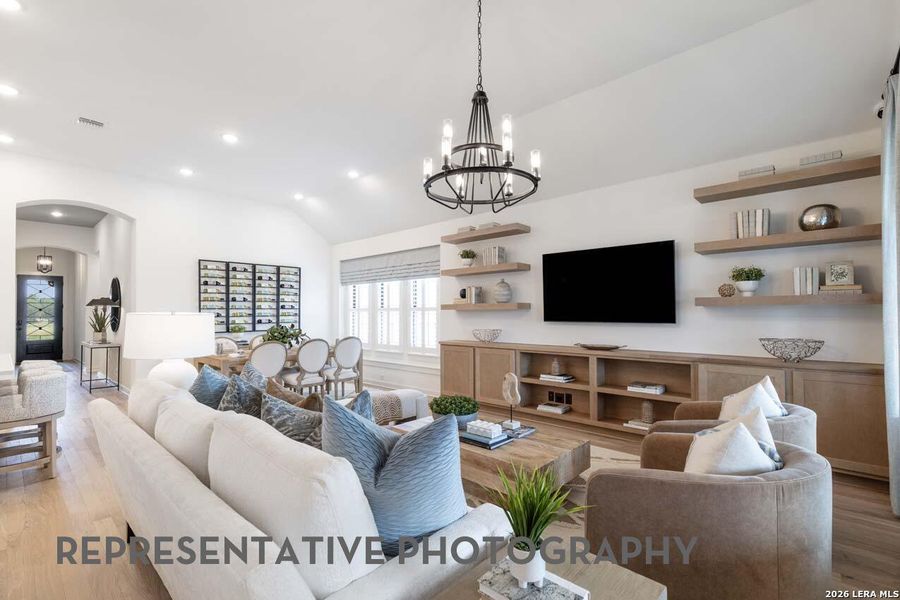 Furnished interior view inside a new home in Venado Crossing, Cibolo (Image 11). Furnished interior view inside a new home in Venado Crossing, Cibolo (Image 11).