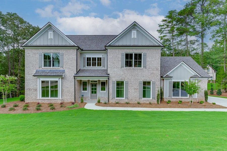 Front exterior of a new home in , Bishop, GA, highlighting curb appeal (Image 27).