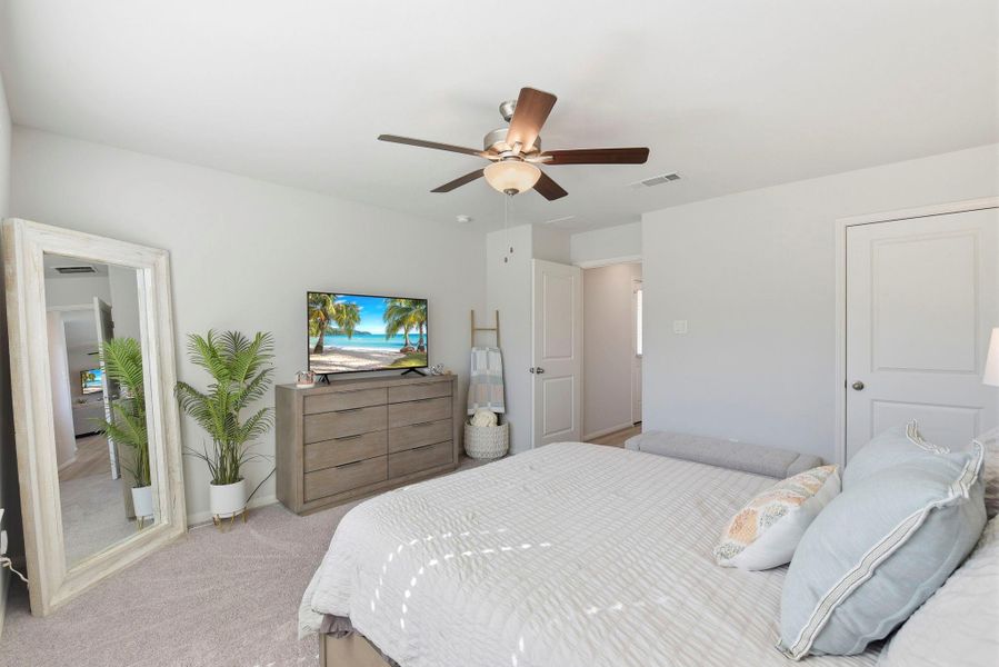 Furnished interior view inside a new home in Haven at Kieth Harrow, Katy (Image 14).