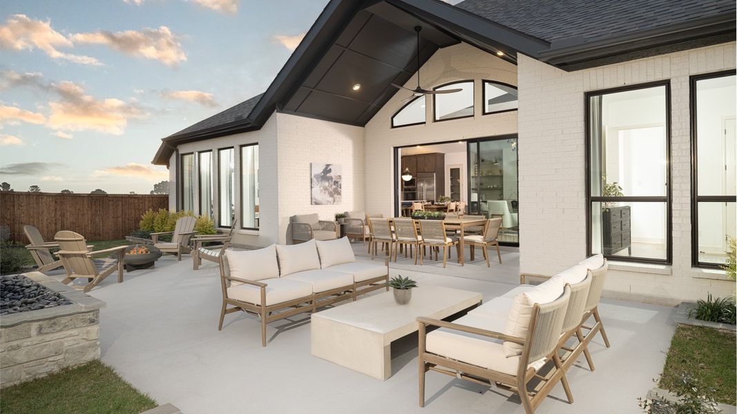 Representative exterior details of a home built from the 3295W by Perry Homes in Jordan Ranch, Katy (Image 3).