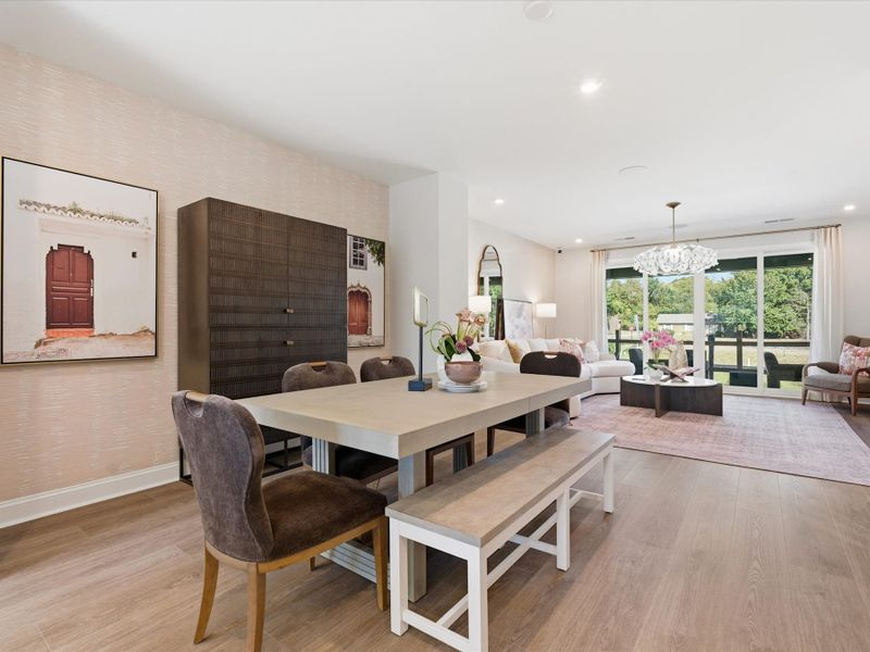 Representative furnished interior of a home built from the Bellamy by Tri Pointe Homes in Bellflower, Charlotte (Image 11).