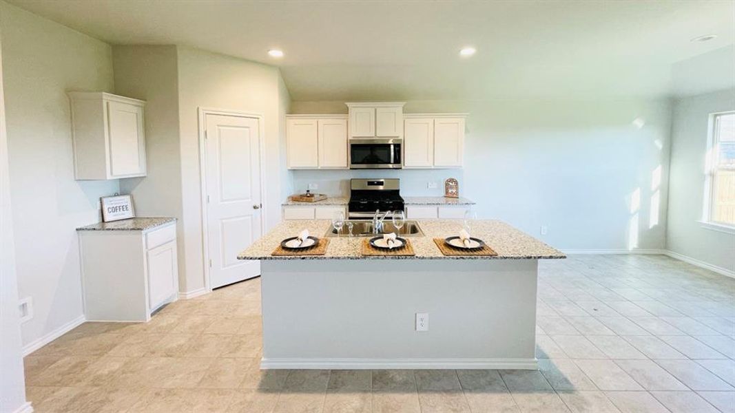 Kitchen - All Home and community information, including pricing, included features, terms, availability and amenities, are subject to change at any time without notice or obligation. All Drawings, pictures, photographs, video, square footages, floor plans, elevations, features, colors and sizes are approximate for illustration purposes only and will vary from the homes as built.