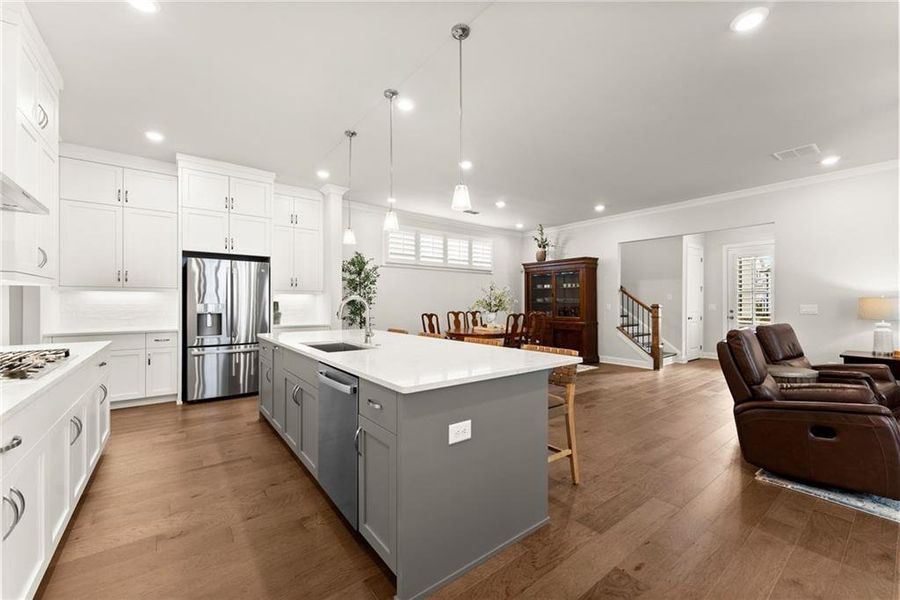 Furnished interior view inside a new home in Promenade at Sawnee Village, Cumming (Image 11).