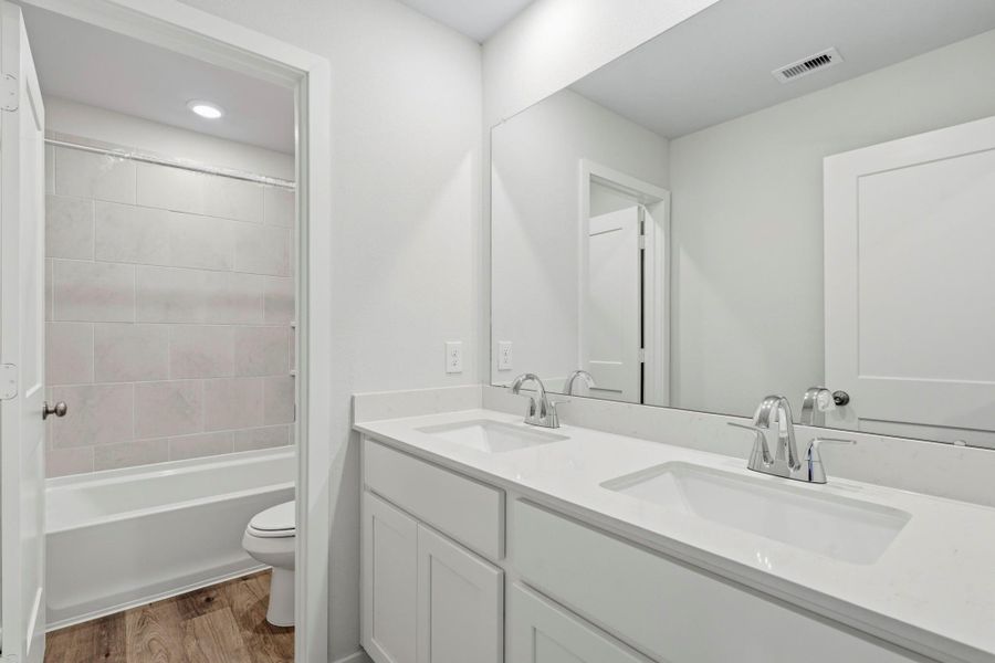Furnished interior view inside a new home in Mirabella, Brookshire (Image 9).