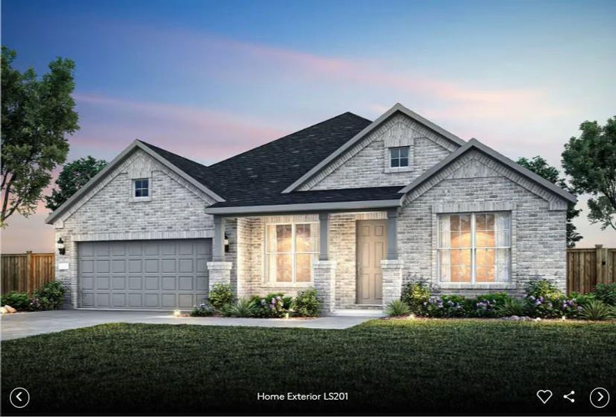 Front exterior- Pulte - Azle Elevation LS201 rendering