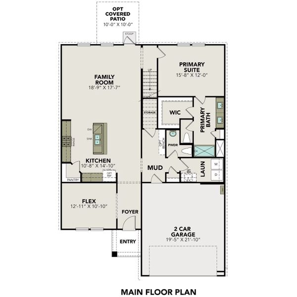 2D floor plan layout of this home in Comanche Ridge, San Antonio, TX (Image 7). 2D floor plan layout of this home in Comanche Ridge, San Antonio, TX (Image 7).