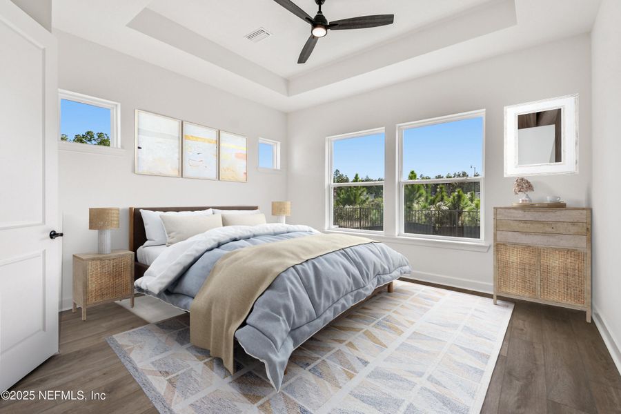 Furnished interior view inside a new home in Evergreen Island at Silverleaf - Executive, St. Augustine (Image 8). Furnished interior view inside a new home in Evergreen Island at Silverleaf - Executive, St. Augustine (Image 8).