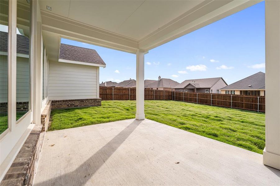 Exterior details and patio area of a home in Liberty Pointe, Gainesville (Image 24).