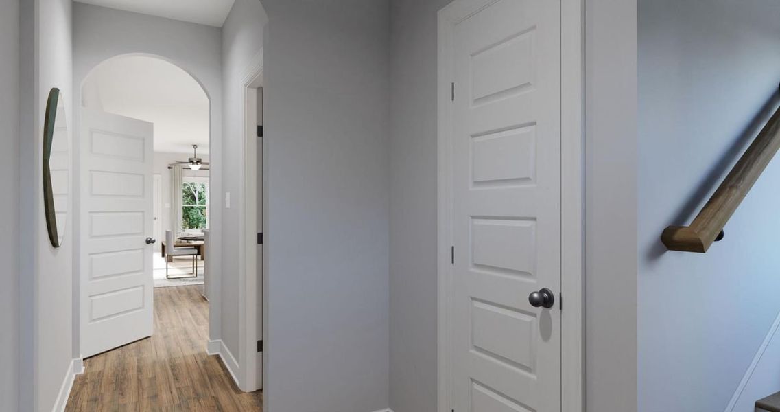 Representative unfurnished interior of a home built from the Aspen by Parkside Builders in The Woods, Gallatin (Image 23).