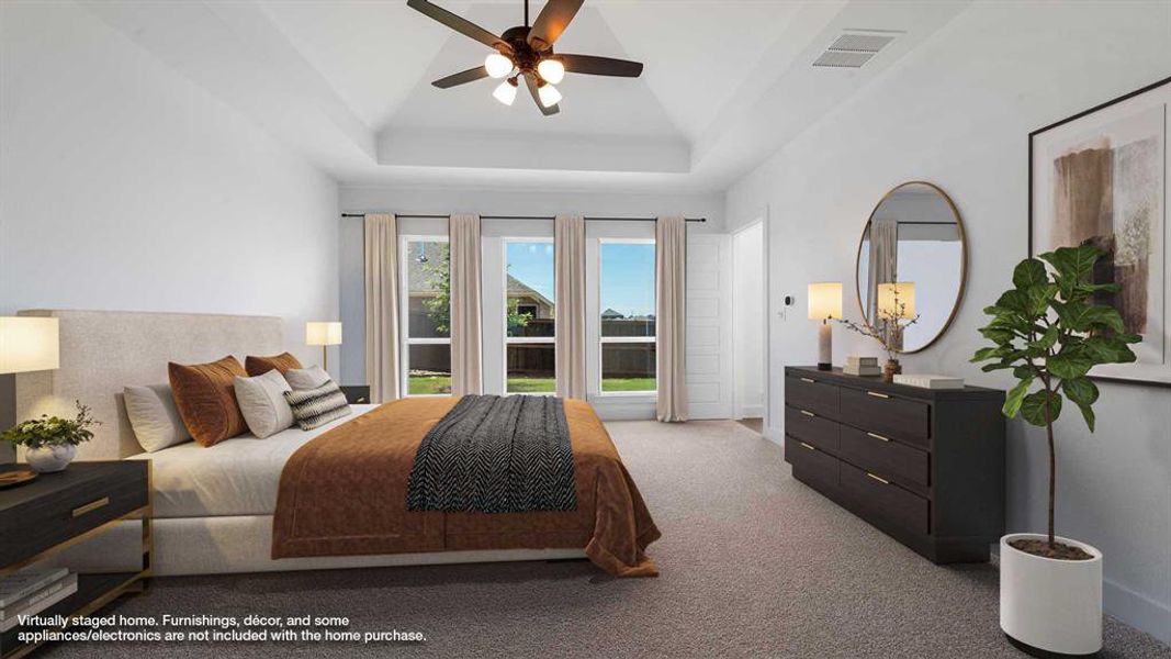 Furnished interior view inside a new home in Hillstead 60', Lavon (Image 7).