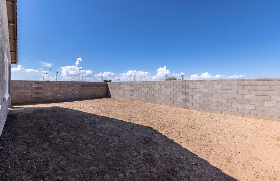 Exterior details and patio area of a home in El Rancho Santa Rosa, Maricopa (Image 24).